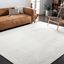 Ivory and Beige 9' x 12' Handmade Tufted Wool Viscose Rug