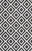 Kellee Hand Tufted Black and White Wool Area Rug, 10x14