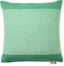 Green and Ivory Square Recycled Outdoor Pillow