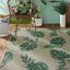 Beige and Green 8' x 10' Reversible Synthetic Area Rug