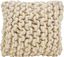 Ivory Chunky Cable Knit Wool Throw Pillow Cover