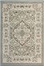 Handmade Gray Synthetic 3'x2' Easy-Care Stain-Resistant Area Rug