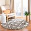 Ivory and Charcoal Handmade Wool Rectangular Area Rug