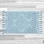 Jean Pierre Light Blue Cotton Fringe Bath Rug 21" x 41"