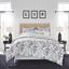 Amberley Black and White Reversible Cotton King Comforter Set