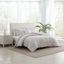 King White Cotton Bedspread Set with Decorative Pillow