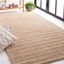 Natura Artisan-Crafted Beige Wool 6' Square Area Rug