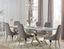 Antoine Chrome and Grey 7-Piece Dining Set with Velvet Chairs