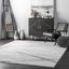 Thigpen Gray Abstract 6' Square Synthetic Area Rug