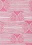 Blush Geometric Synthetic Reversible 3' x 5' Area Rug