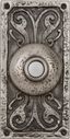 Antique Pewter Ornate Lighted Doorbell Push Button