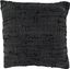 Black Cotton Chindi Throw Pillow Cover