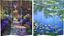 Claude Monet Water Lilies and Garden Canvas Folding Screen