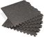 Black and White Rubber-Topped Interlocking Foam Fitness Tiles