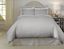 Grey Full/Queen Cotton 3-Piece Duvet Cover Set