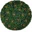 15" Green Plastic Boxwood Lighted Topiary Ball