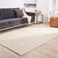 Ivory Wool Flat Woven Reversible 5'x8' Area Rug