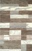 Ivory Geometric Synthetic 5' x 8' Easy-Care Area Rug