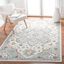 Hand-Tufted Blue and Ivory Wool Area Rug 6' x 9'