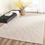 Pearl Geometric Hand-Knotted Wool and Viscose 9' x 12' Rug