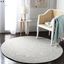 Handmade Gray Wool Medallion 7' Round Tufted Rug