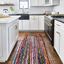 Handmade Multicolor Cotton Braided Runner Rug, 3' x 12'