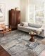 Gray and Multi-Color Stain-Resistant Synthetic Runner Rug