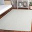 Light Grey and Ivory 6' x 9' Handmade Wool Area Rug