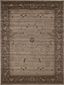 Elegant Floral Mirage Area Rug 9' x 12' in Brown and Beige