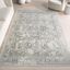 Ivory Floral Synthetic 8' x 10' Area Rug