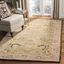 Sage and Beige Hand-Tufted Wool Area Rug, 8' x 10', Reversible Design