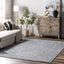 Braided Lefebvre Light Blue 6' x 9' Reversible Synthetic Rug