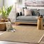 Elijah Seagrass Easy-Care Beige 6' Square Area Rug