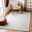 Gray Hand-Tufted Wool 6' x 9' Rectangular Area Rug