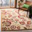 Ivory Floral Symphony Synthetic Rug 8' x 10' - Easy Care & Stain-Resistant