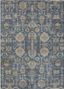 Navy and Beige Flat Woven Synthetic Indoor/Outdoor Rug 3' x 5'