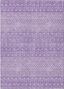 Lavender Flat Woven Synthetic Rectangular Area Rug 3' x 5'