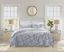 Twin Blue Mirage Cotton Reversible Comforter Set