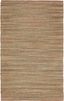 Almond Buff Coastal Hand-Knotted Jute Area Rug, 3'6"x5'6"