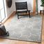 Hand-Tufted Graceful Gray Wool 5' x 8' Area Rug