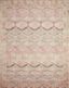 Layla Pink and Lagoon Vintage Distressed 9' x 12' Area Rug