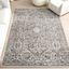 Elysian Gray Square Easy-Care Synthetic Area Rug