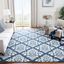 Handmade Blue Wool Tufted 9' x 12' Area Rug