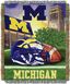 Michigan Wolverines Woven Tapestry Throw Blanket, 48" x 60", Multicolor