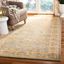 Ivory and Brown Hand-Tufted Wool 4' x 6' Rug