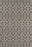 Elegant Gray Trellis Synthetic Rectangular Rug 6'7" x 9'6"