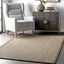 Elijah Brown Seagrass 5x8 Area Rug with Cotton Border