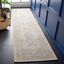 Beige and Sand Hand-Tufted Wool and Viscose Runner Rug