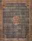 Layla 7'-6" x 9'-6" Cobalt Blue and Spice Synthetic Area Rug