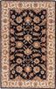 Selene Black and Beige Hand-Tufted Wool Rug 2'6" x 4'